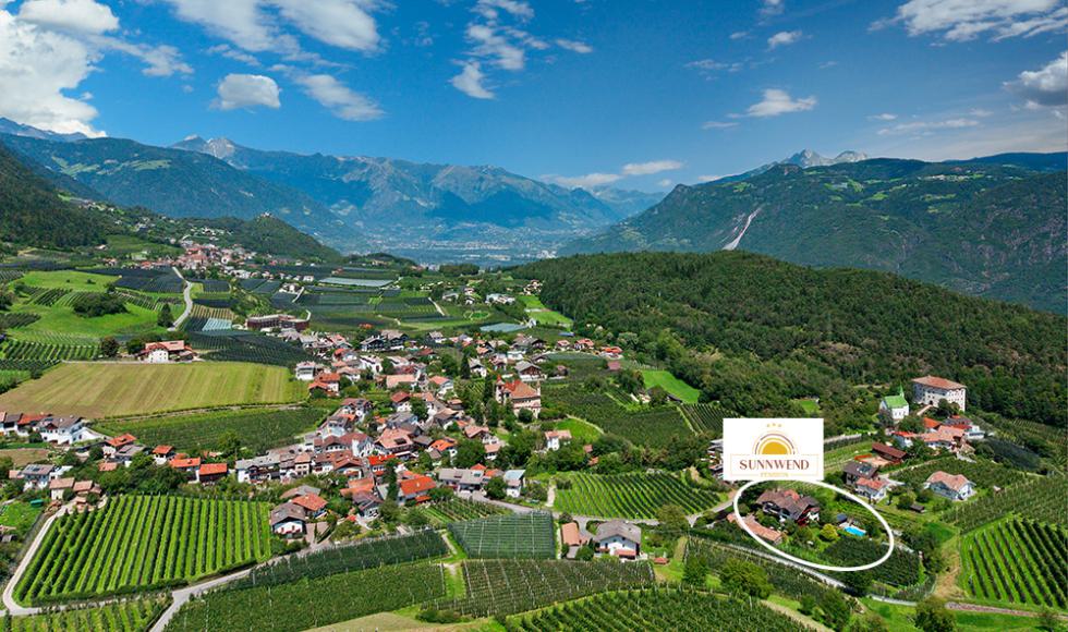 Lage Pension Sunnwend in Prissian | Tisens